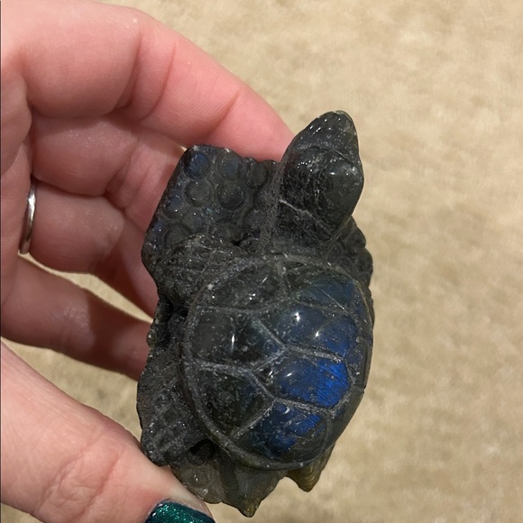 Labradorite Turtle Crystal - Picture 6 of 9